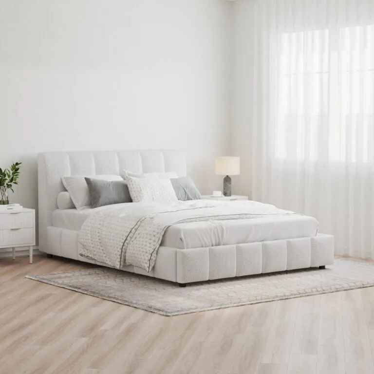 Modern bed frame 3D visualization