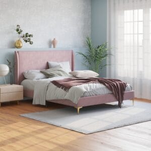 Modern bed frame 3D visualization