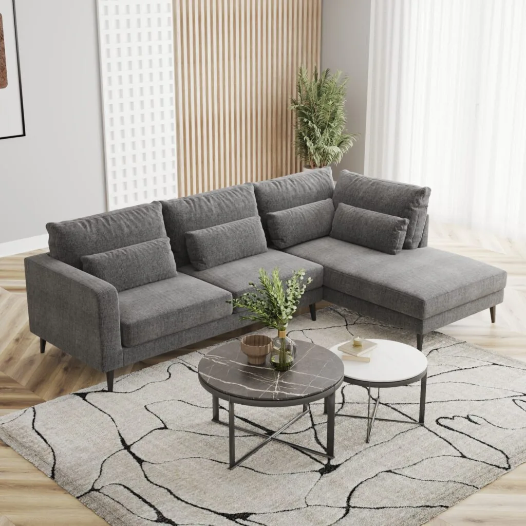 3D furniture visualization of a modern sofa – Intervibe Studio
