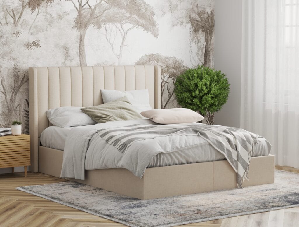 Storage bed frame visualization