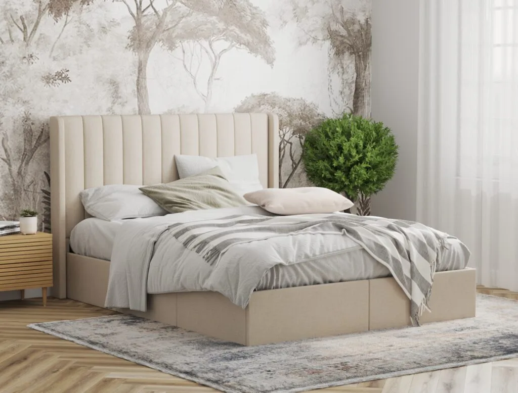 Storage bed frame visualization