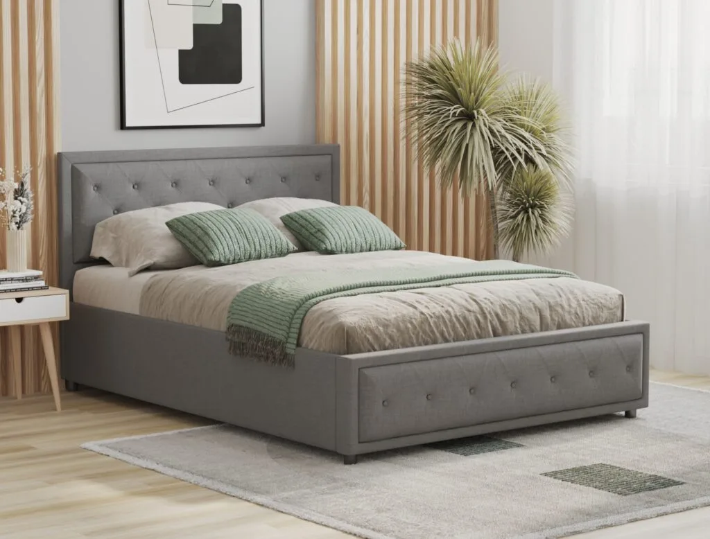 Modern bed frame 3D visualization