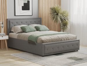 Modern bed frame 3D visualization