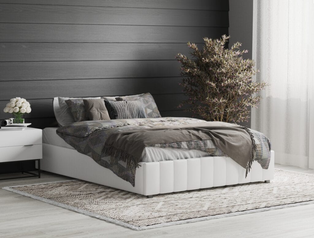 Upholstered bed frame visualization