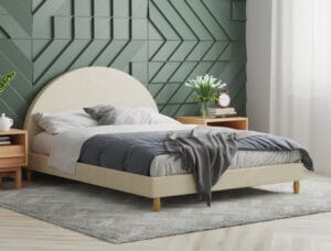 Modern bed frame 3D visualization