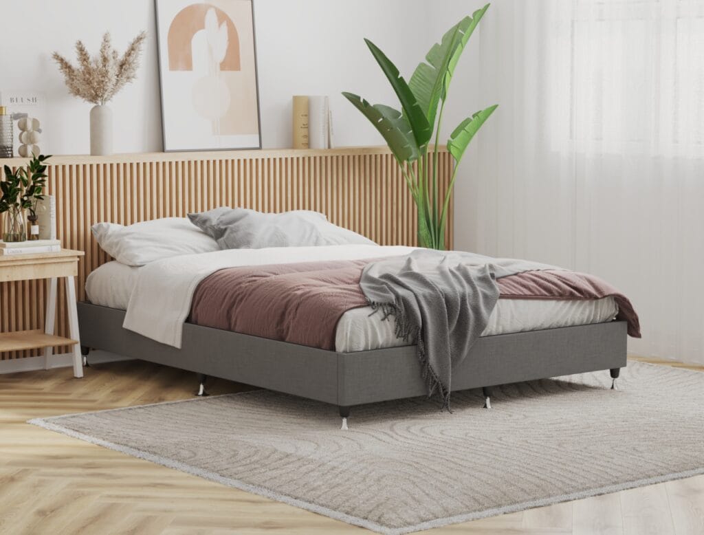 Modern bed frame 3D visualization