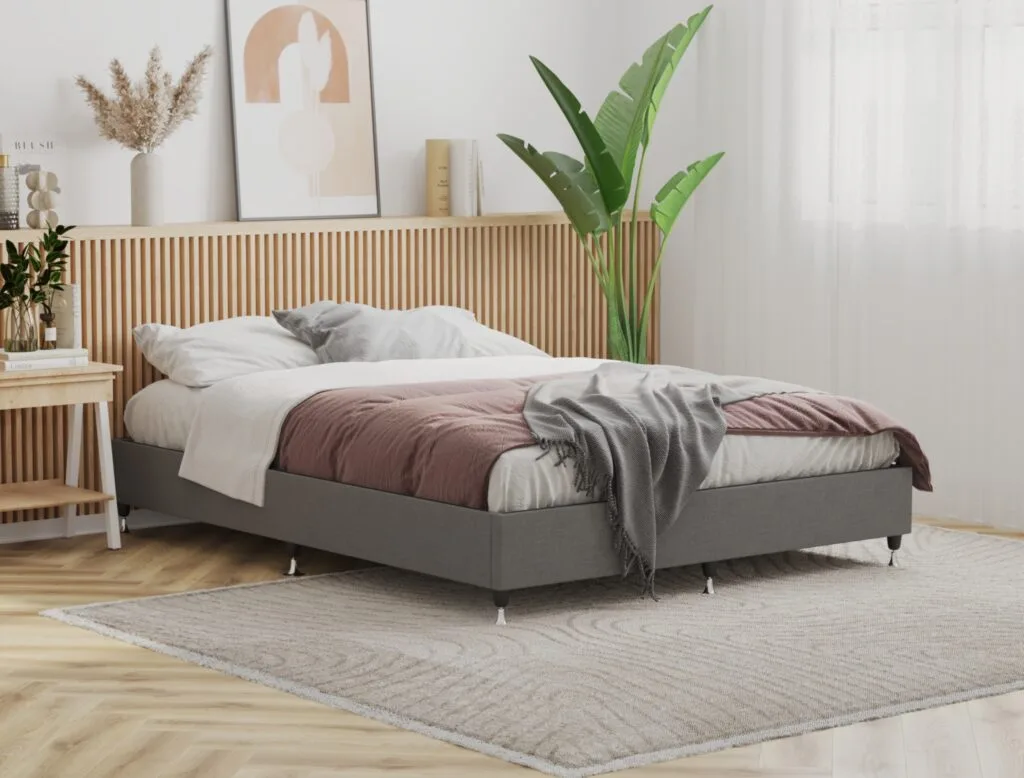 Modern bed frame 3D visualization
