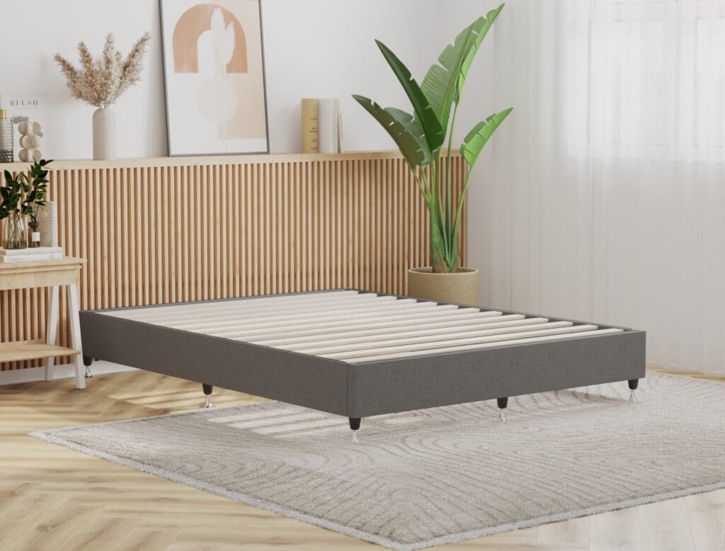 Modern bed frame 3D visualization