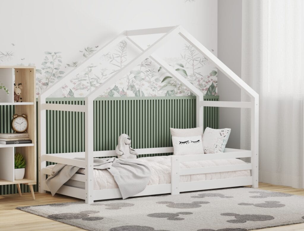 Kids bed frame 3D render