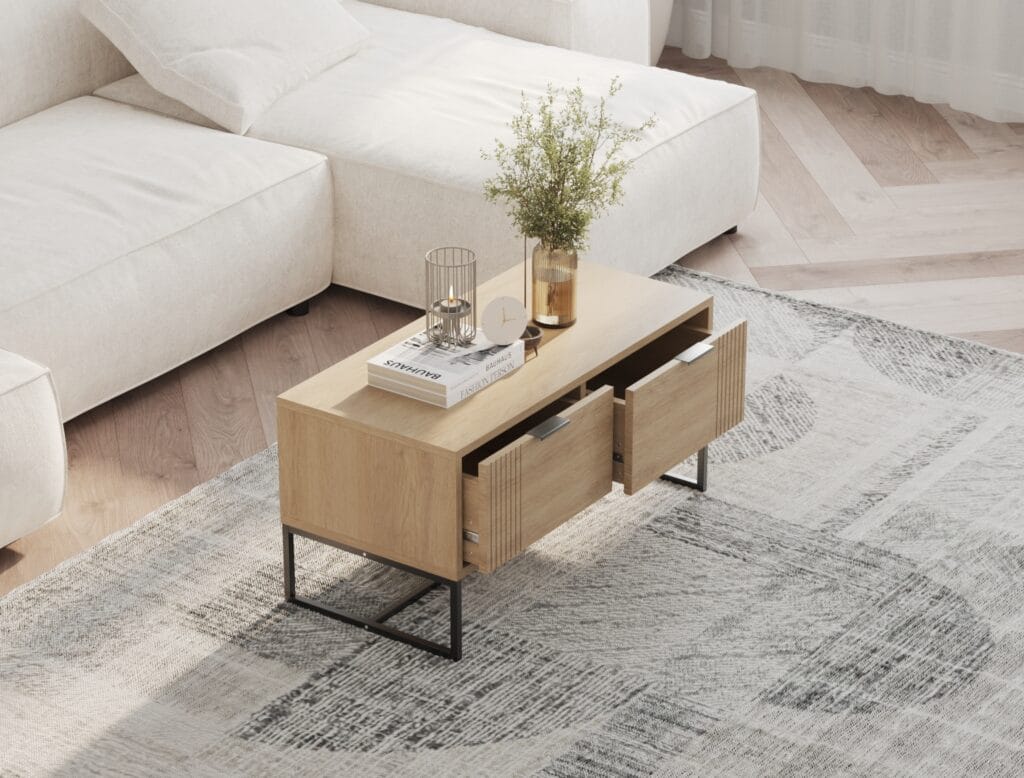 Coffee table CGI for furniture marketing
