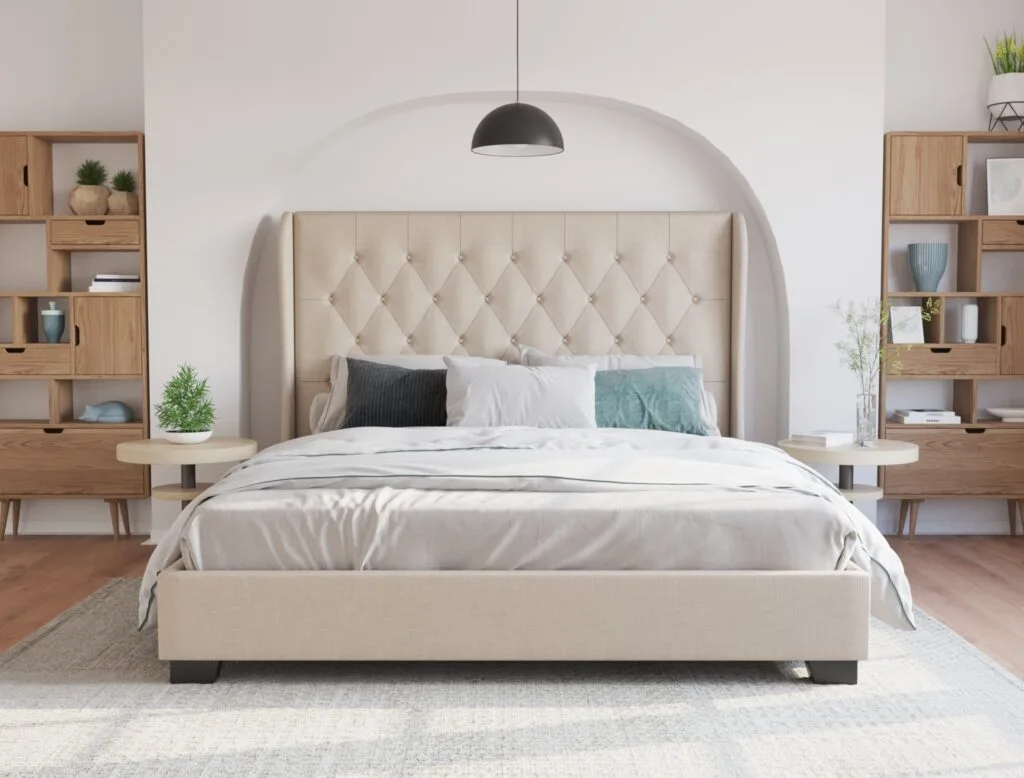 Upholstered bed frame visualization