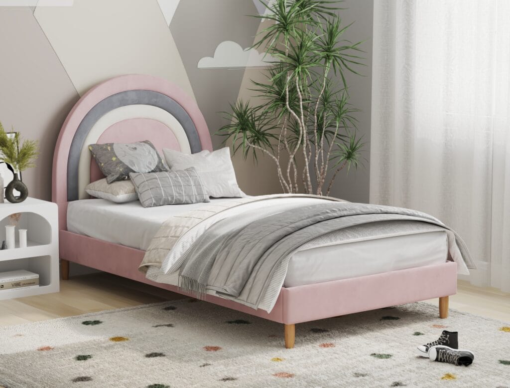 Kids bed frame 3D render