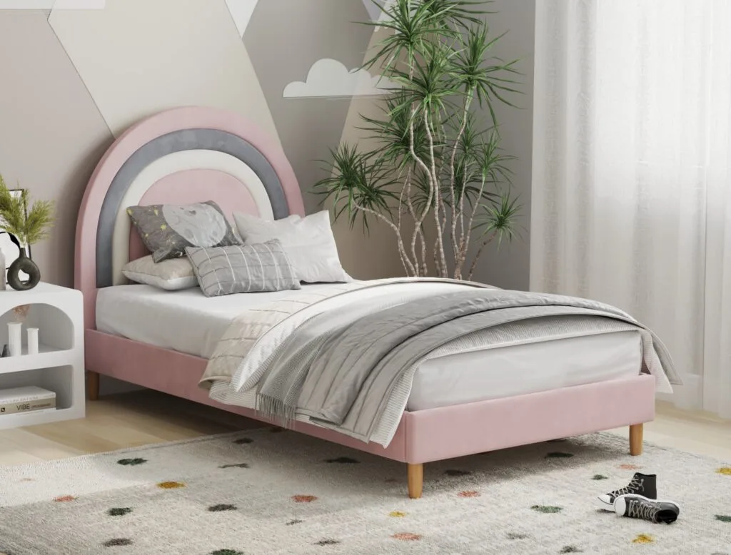 Kids bed frame 3D render