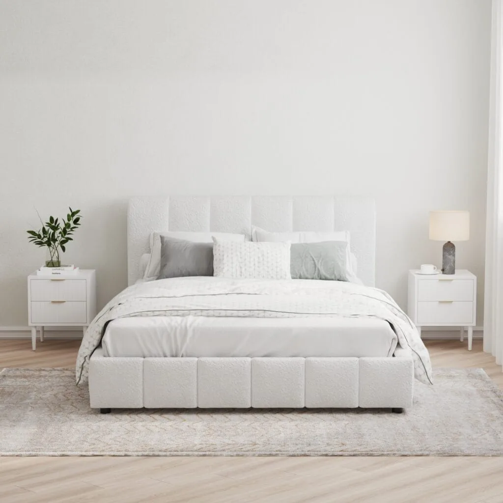 Modern bed frame 3D visualization