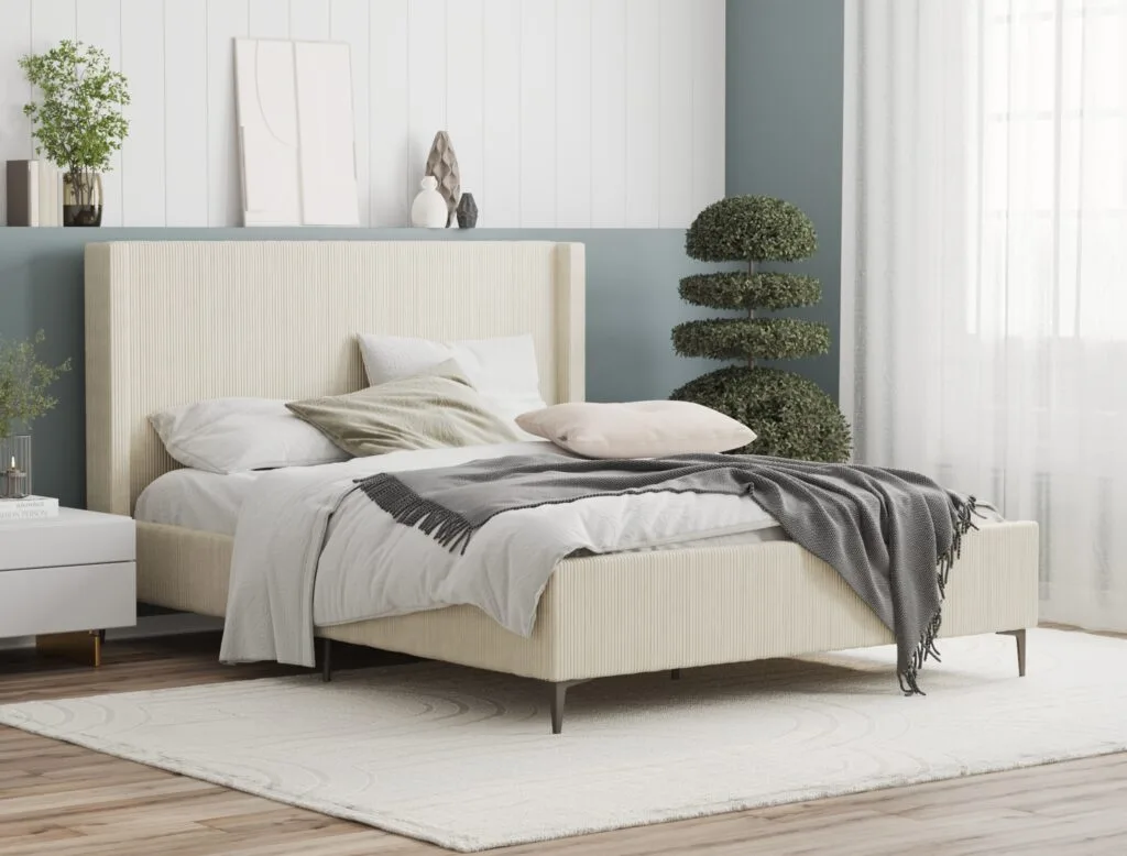 Luxury bed frame 3D visualization