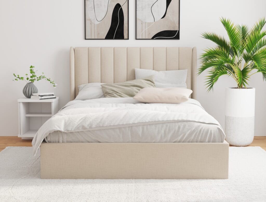 Upholstered bed frame visualization