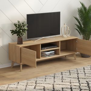 HOLLY TV UNIT 150W 2 DOORS OAK 3