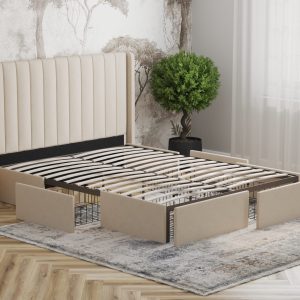 Storage bed frame visualization