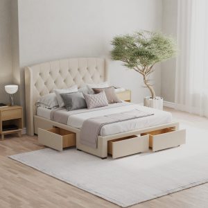 Storage bed frame visualization