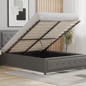 Modern bed frame 3D visualization