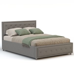 Modern bed frame 3D visualization