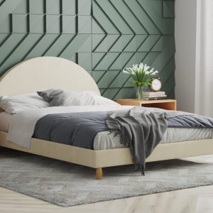 Modern bed frame 3D visualization