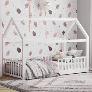 Kids bed frame 3D render