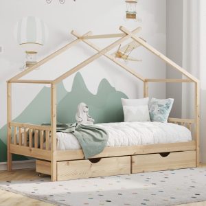 Kids bed frame 3D render