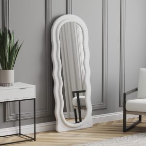 Modern full-length decorative mirror with unique frame design