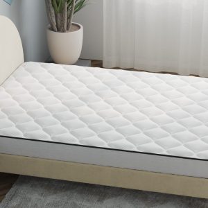Comfortable mattress with modern design for bedroom interior