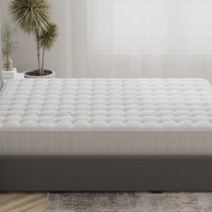 Comfortable mattress with modern design for bedroom interior