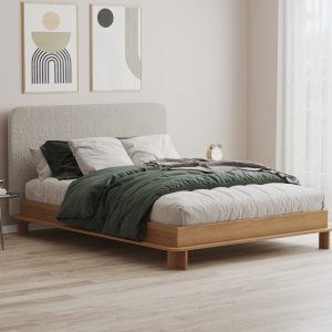 Modern bed frame 3D visualization