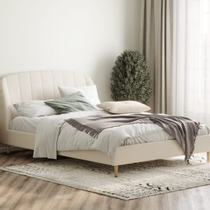 Modern bed frame 3D visualization